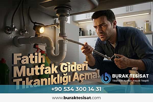 Fatih Mutfak Gideri Tıkanıklığı Açma